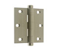 idh 83030J 014 Door Hinges Square Corner (Pair) - 3" x 3" - Bright Nickel