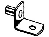 Pro Value IF1345NP-C 5mm Bore Nickel “L” Shaped Steel Shelf Supports - 100 Each