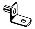 Pro Value IF1345BP 5mm Bore Brass “L” Shaped Steel Shelf Supports - 1000 Each