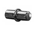 Pro Value IF1401ZN 5mm Bore Zinc Steel Rod Shaped Shelf Supports w/ Center Stop - 1000 Each