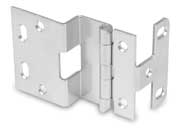 Rockford IHP374-1D Satin Black 374 Series for 3/4" Thick Doors 5 Knuckle Institutional Overlay Hinge - 1 Pr.