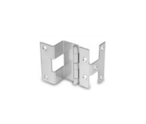 Pro Value IHP388-26D Dull Chrome 5 Knuckle Institutional Overlay Hinge - 1 Pr.
