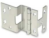 Rockford IHP456-26D Dull Chrome 456 Series for 13/16" Thick Doors 5 Knuckle Institutional Overlay Hinge - 1 Pr.