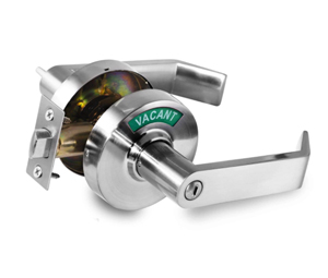 Indicator Lock C3FK Commercial Grade Privacy Indicator Lock and Lever in 26D Satin Chrome