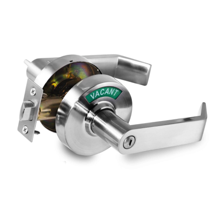 Indicator Lock C3FK Commercial Grade Privacy Indicator Lock and Lever in 26D Satin Chrome