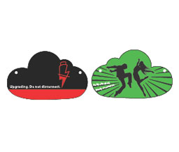 Indicator Lock C1FA Two sided Door Hanger "My mood Indicator"