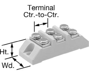 Industrial Hardware 142790 High-Temperature Terminal Block 460°F ...