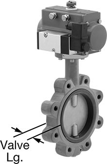 Industrial Hardware 157546 Flanged Air-Driven On/Off Valve Single ...