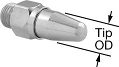 Industrial Hardware 34348 Economy Air Nozzles, 1/8 NPT Male Air Inlet ...
