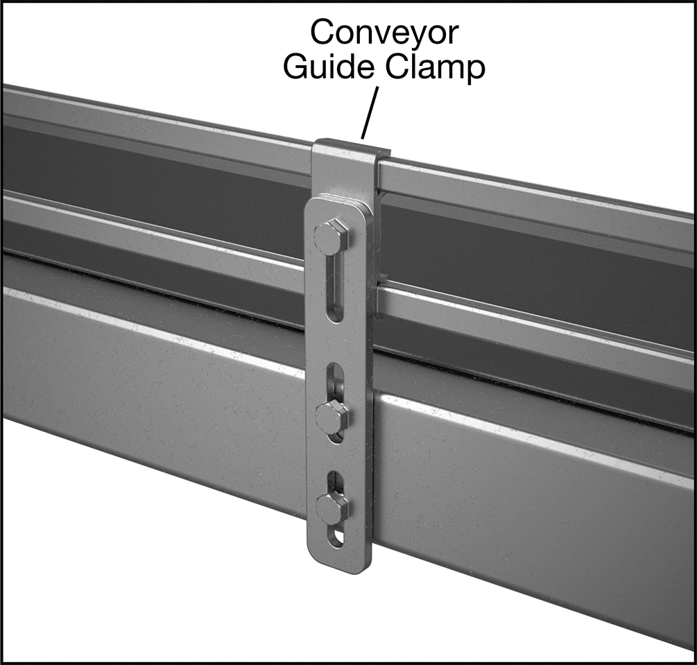 Guide Clamp Assembly Industrial Hardware 173828 Conveyor Guide Clamp, 2 Line, 1.5 Wide, 4.73 ...
