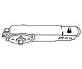 International Closers 5000-B 5-MST 105 HO ADA 5lb to Medium 105° Hold-Open Body Only for 500 Series Overhead Concealed Closers