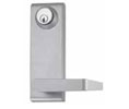 International Closers 88L17C-RCR-US26 Bright Chromium Night Latch Escutheon Lever - Regular Cylinder - R Lever