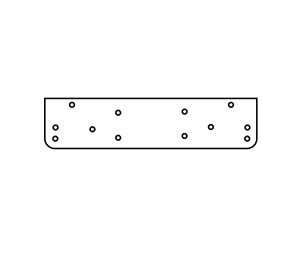 International Closers TJB-9000 AL Top Jamb Bracket for 9000-TP Series Surface Closers