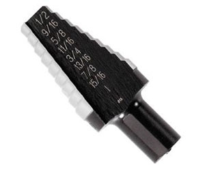 Irwin 10220 Unibit® High Speed Steel Fractional Step Drill - #20 9/16" - 1" (Hole Enlarging) - Carded