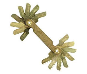 Irwin 11016ZR Hanson® Gauges and Accessories - 16-leaf Metric Thread Pitch Gauge - 5 Bulk Pack