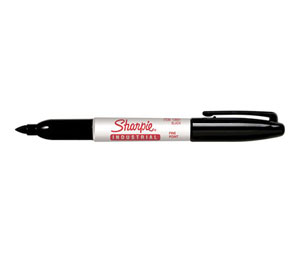 Irwin 13601 Sharpie® Industrial Permanent Marker - Fine Tip, Black