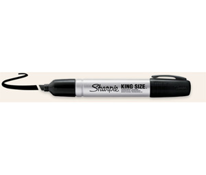 Irwin 15001 Sharpie® King Size™ Permanent Marker - Black O/S - Package of 144 Markers