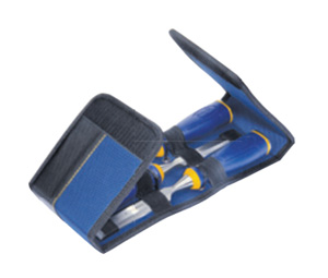 Irwin 1768781 3-Piece Construction Chisel w/ Strike Cap - Wallet (1/2", 3/4", 1")