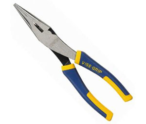 Irwin 1773624 Vise-Grip Traditional Pliers - LN8E 8" Long Nose with 12 AWG Stripper