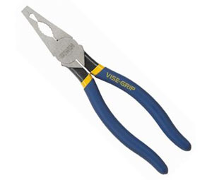 Irwin 1773629 Vise-Grip CD8 8" Conduit and Locknut Reaming Pliers - 1-1/2" Jaw Length