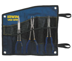 Irwin 1799145 Vise-Grip Long Reach Pliers Set - Needle Nose/Bent Nose 45˚/Bent Nose 90˚ - 3-Piece