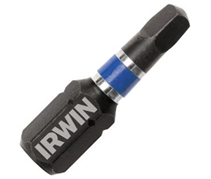 Irwin 1837381 Impact Square Insert Bit -  #2 SQ X 1" OAL - 2-Piece Carded