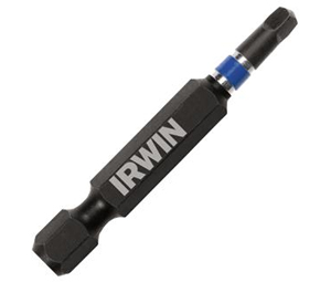 Irwin 1838498 Impact Square Recess Power Bit -  #2 SQ X 2" OAL - 10-Piece Bagged