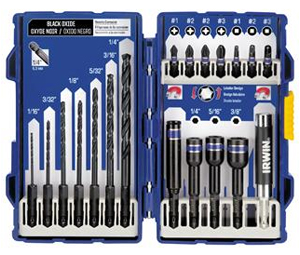 Irwin 1840316 Impact Drill/Drive Set - 19-Piece, Pro Set Case