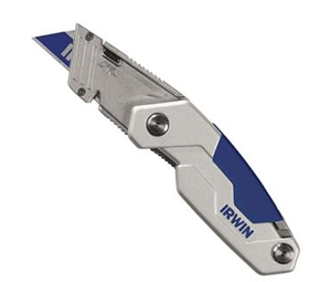 Irwin 1858320 FK250 Folding Utility Knife - 3 Blades,  2 Insert Bits Included