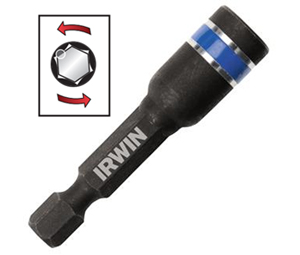 Irwin 1837557 Impact Nutsetter - Lobular, Magnetic 1/4" X 4" OAL - 10 Bulk Pack