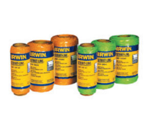 Irwin 2034408 Strait-Line® Fluorescent Green # 18 Braided Nylon Twine - 270' - 12 Bulk Pack