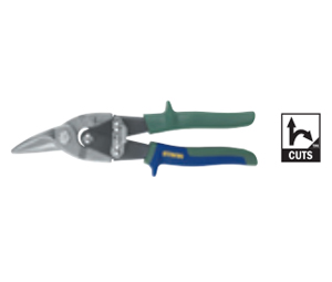 Irwin 2073112 Utility Snips - Aviation Snips, Cuts right and straight, 10"