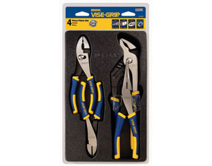 Irwin 2078707 Vise-Grip Traditional Pliers Tray Set - Diagonal/Slip Joint/Long Nose/Groove Joint - 4-Piece