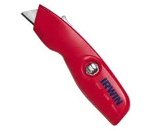 Irwin 2088600 Self-Retracting Safety Utility Knif with Ergonomic No-Slip  Handle