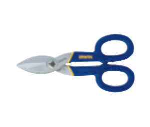 Irwin 22012 12 Tinner Snips - Flat Blades, Cuts Straight & Wide Curves, 12”