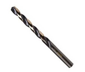 Irwin 3019012B Black & Gold High Speed Steel Fractional Straight Shank Jobber Length Drill Bit - 3/16" - 12 Bulk Pack