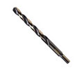 Irwin 3019125B Black & Gold High Speed Steel Fractional 3/8 Reduced Shank Jobber Length Drill Bit - 25/64" - 6 Bulk Pack