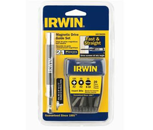 Irwin 3057002DS Drive Guide Set with Tic Tac Container - Magnetic, 21-piece