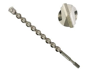 Irwin 324027 Spline Shank Masonry Drill Bit - 2-Cutter, 7/8" x 31" x 36" - Tubed