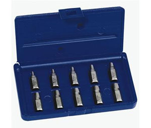 Irwin 53228 Hanson Hex Head Multi-Spline Screw Extractors - 532 Series - Plastic Case Set - 15-Piece