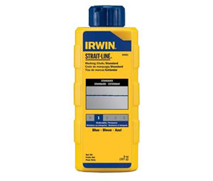 Irwin 64801ZR Strait-Line® Standard Marking Chalk - Blue, 4 oz.