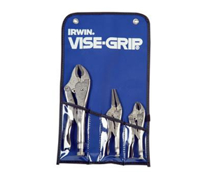 Irwin 2077703 The Original™ Locking Pliers Set & Folding Utility Knife - 3 Pc. - 10R®, 7CR® and  5WR®