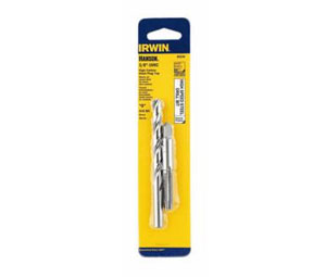 Irwin 80222 Hanson® Tap (HCS) and Drill Bit (HSS) Combo Set - 12 - 24 NC Tap + No. 16 Drill Bit - Carded