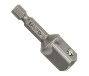 Irwin 3567951C 1/2" Square Drive Socket Adapter - Ball-Lock, 1/2" x 2" - 1-pc. Carded