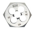 Irwin 9420ZR Hanson® Hexagon Fractional Die (HCS) - 1/4" - 20 NC, 1" OD - Carded