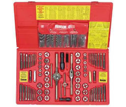 Irwin 585-26377 Irwin Hanson® 117-pc Machine Screw / Fractional / Metric Tap & Hex Die and Drill Bit Deluxe Sets