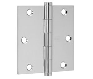 IVES SC3P1010F-609E Square Corner Residential Hinge 3.5" x 3.5" - Pack of 3 - Blackened Satin Brass on Steel