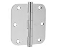 IVES 1011F-605E 5/8" Radius Corner Residential Hinge 3.5" x 3.5" - Polished Brass on Steel