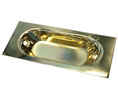 IVES 22B3 Flush Pull - Polished Brass