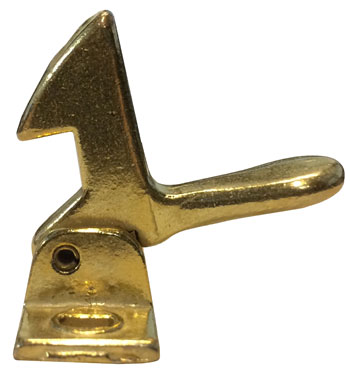 Elbow Catch - Polished Brass Aluminum